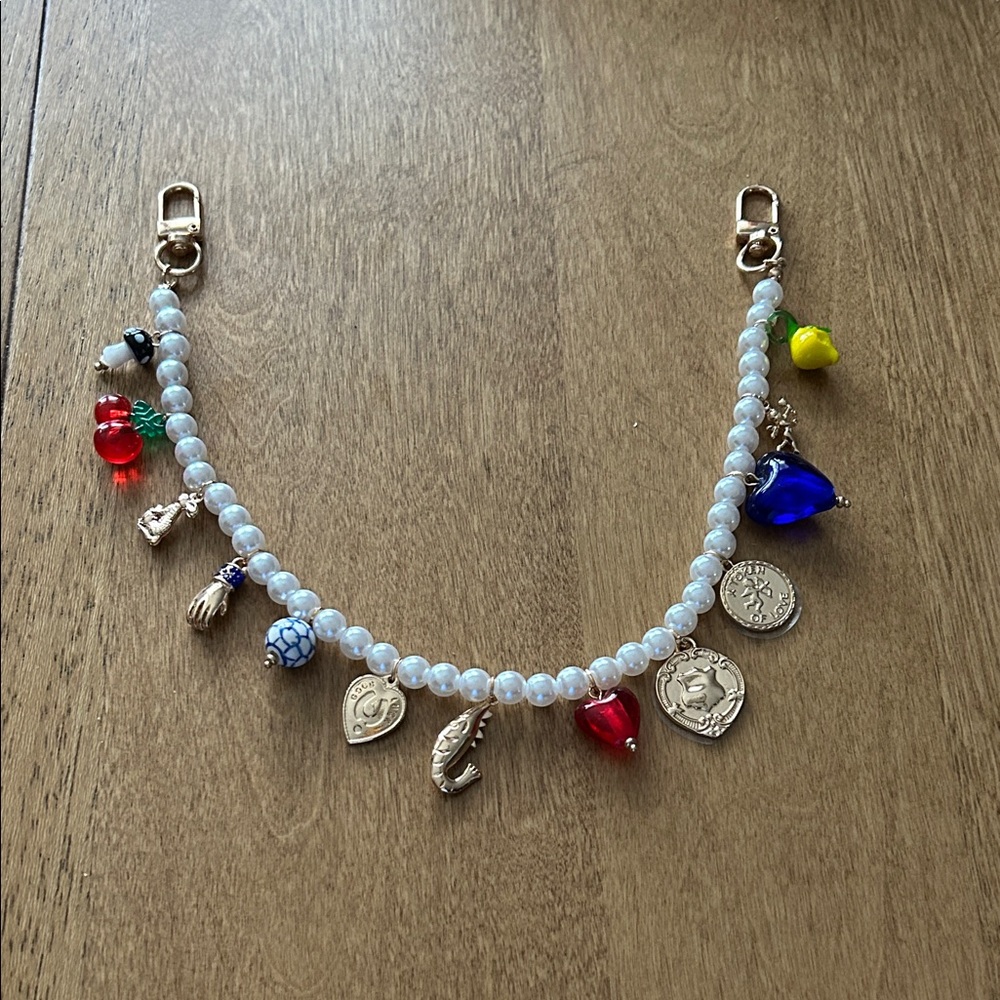 Colorful Bag Charm with Beads